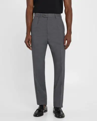 dunhill Men's Wool Single-Pleated Trousers | Thumbnail 4