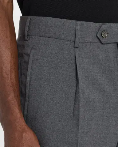 dunhill Men's Wool Single-Pleated Trousers | Thumbnail 5
