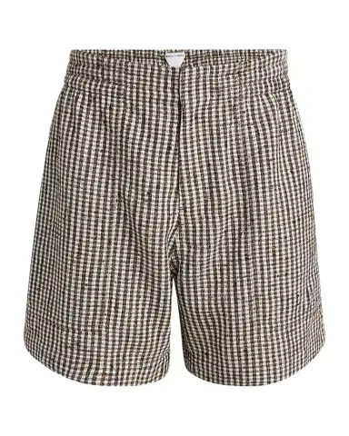 Bottega Veneta Men's Knotted Mini-Check Shorts | Thumbnail 1