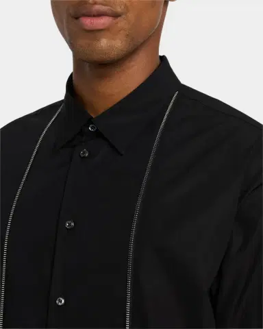Dsquared2 Men's Zip-Trim Sport Shirt | Thumbnail 5 Dsquared2 Men's Zip-Trim Sport Shirt | Thumbnail 5