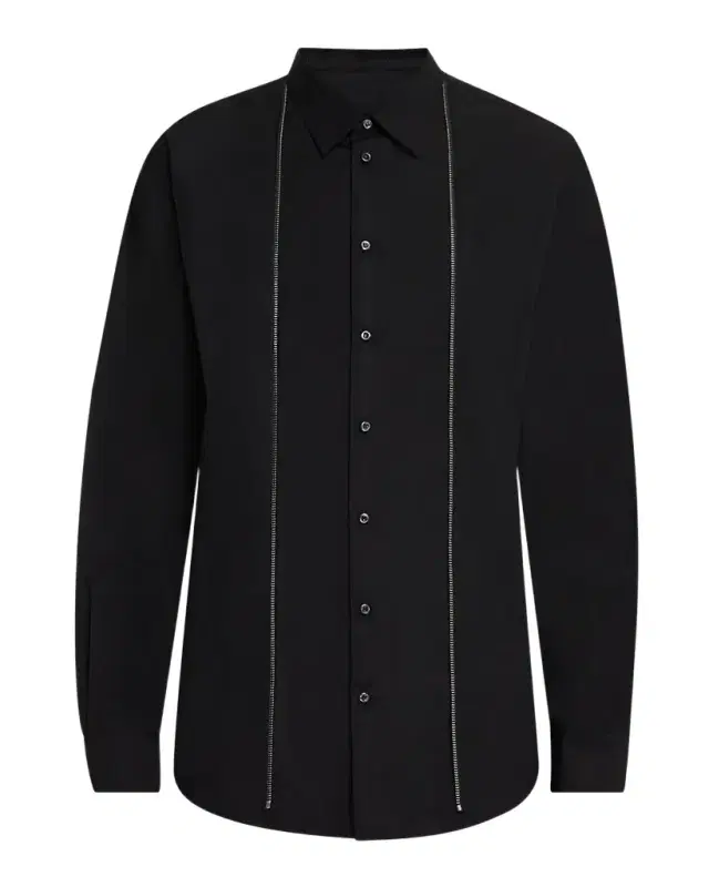 Men's Zip-Trim Sport Shirt