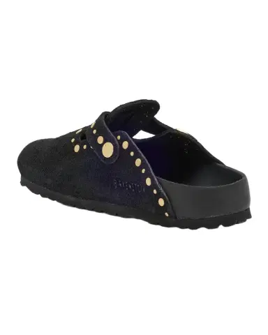 BIRKENSTOCK Boston Suede Stud Buckle Slide Clogs | Thumbnail 1