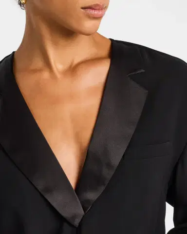 Emporio Armani Tapered Blouson Tuxedo Jumpsuit | Thumbnail 5 Emporio Armani Tapered Blouson Tuxedo Jumpsuit | Thumbnail 5