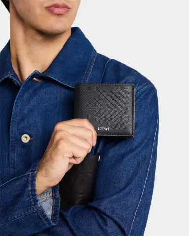 Loewe Men's Embossed Leather Bifold Wallet | Thumbnail 4