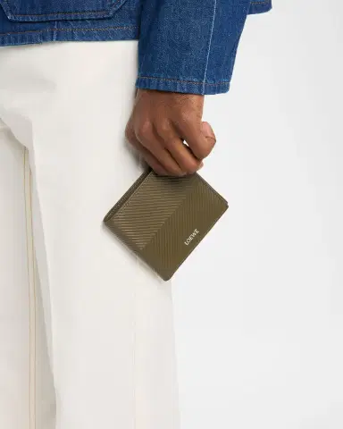 Loewe Men's Embossed Leather Bifold Wallet | Thumbnail 9