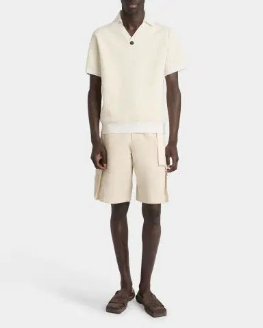 Jacquemus Men's Croc-Patterned Polo Shirt | Thumbnail 2