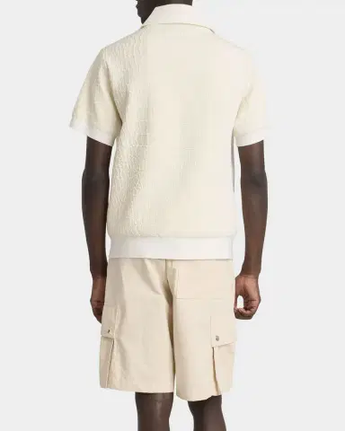 Jacquemus Men's Croc-Patterned Polo Shirt | Thumbnail 3