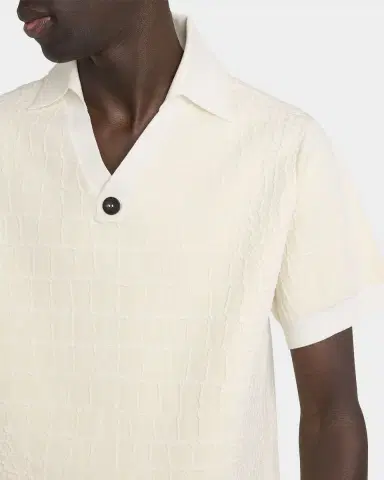 Jacquemus Men's Croc-Patterned Polo Shirt | Thumbnail 5