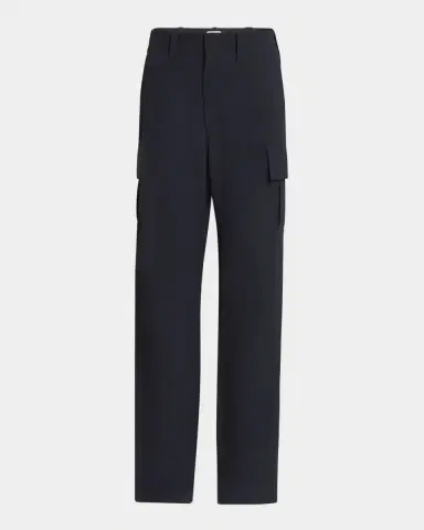 Bottega Veneta Cargo Fine Wool Wide Leg Trousers | Thumbnail 6