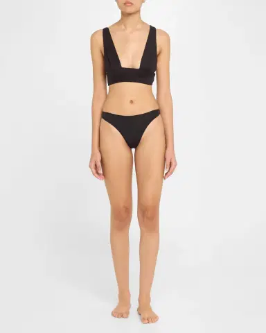 Kiki De Montparnasse Echauffe Jersey Soft Plunge Bra | Thumbnail 2