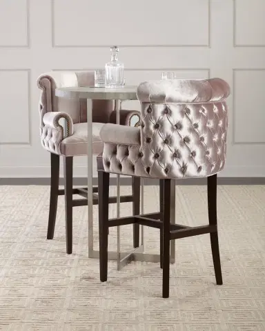 Haute House Eva Mirror Trim Counter Stool - 27" | Thumbnail 4