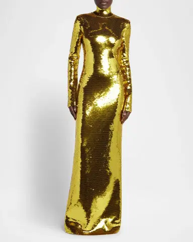 Bottega Veneta Long Sequined Dress | Thumbnail 2 Bottega Veneta Long Sequined Dress | Thumbnail 2