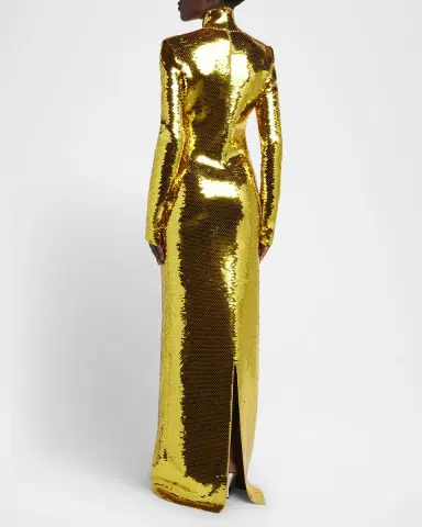 Bottega Veneta Long Sequined Dress | Thumbnail 3 Bottega Veneta Long Sequined Dress | Thumbnail 3
