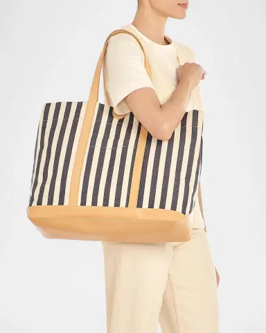 Il Bisonte Caramella Large Canvas Shopper Tote Bag | Thumbnail 2 Il Bisonte Caramella Large Canvas Shopper Tote Bag | Thumbnail 2