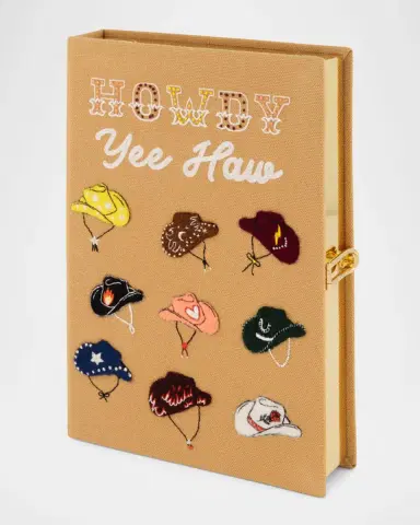 Olympia Le-Tan Howdy Cowgirl Hats Book Clutch Bag | Thumbnail 2 Olympia Le-Tan Howdy Cowgirl Hats Book Clutch Bag | Thumbnail 2
