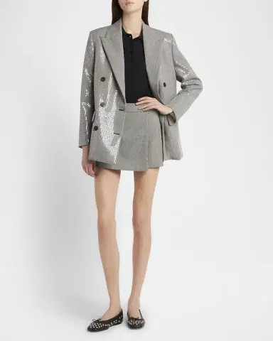 Golden Goose Journey Houndstooth Wrap Mini Skort | Thumbnail 2