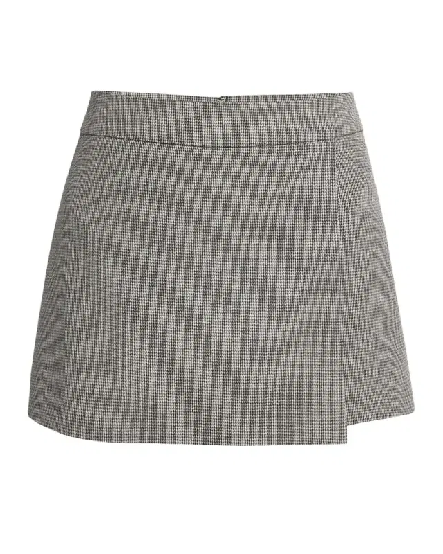 Golden Goose Journey Houndstooth Wrap Mini Skort