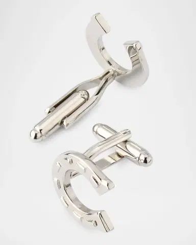 Link Up Men 's Horseshoe Cufflinks | Thumbnail 3