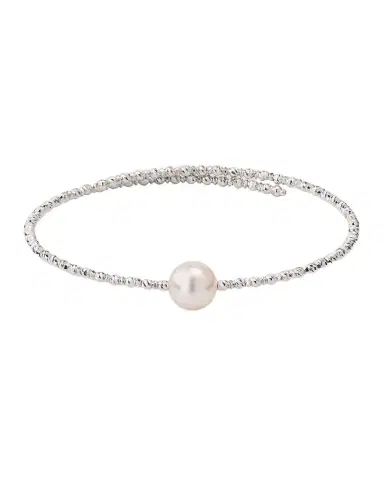 Pearls By Shari 18K White Gold Akoya Pearl Wrap Bracelet | Thumbnail 1