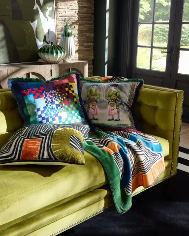 Christian Lacroix Color Games Decorative Pillow, 20" Square | Thumbnail 3