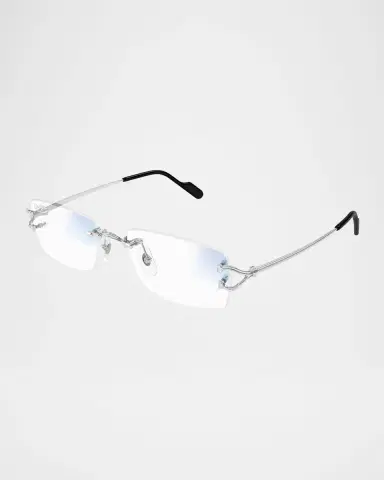 Cartier Men 's Metal Rectangle Optical Frames | Thumbnail 2 Cartier Men 's Metal Rectangle Optical Frames | Thumbnail 2