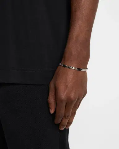 Givenchy Men's Black 4G Silvery Small Chain Bracelet | Thumbnail 1