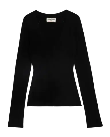 Zadig & Voltaire Syla Ribbed Merino Wool-Blend Sweater | Thumbnail 1 Zadig & Voltaire Syla Ribbed Merino Wool-Blend Sweater | Thumbnail 1
