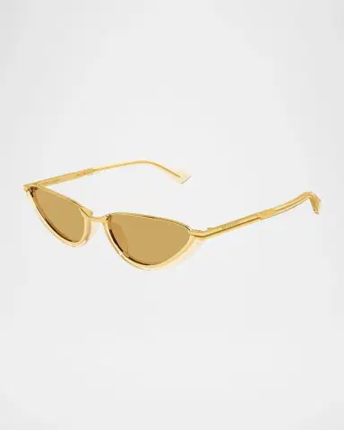 Bottega Veneta Recycled Acetate and Metal Cat-Eye Sunglasses | Thumbnail 2 Bottega Veneta Recycled Acetate and Metal Cat-Eye Sunglasses | Thumbnail 2