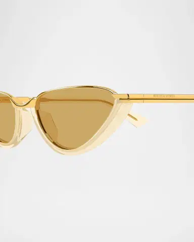 Bottega Veneta Recycled Acetate and Metal Cat-Eye Sunglasses | Thumbnail 3 Bottega Veneta Recycled Acetate and Metal Cat-Eye Sunglasses | Thumbnail 3
