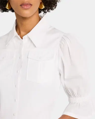Cinq à Sept Lyric Puff-Sleeve Top | Thumbnail 5