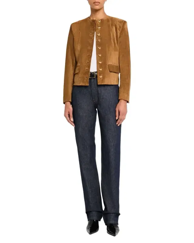 Nanon Short Suede Jacket