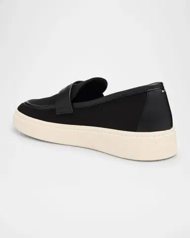 Giuseppe Zanotti Men 's Karmy Canvas and Leather Penny Loafers | Thumbnail 7 Giuseppe Zanotti Men 's Karmy Canvas and Leather Penny Loafers | Thumbnail 7
