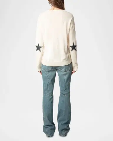 Zadig & Voltaire Cici Star Elbow Patch Sweater | Thumbnail 3