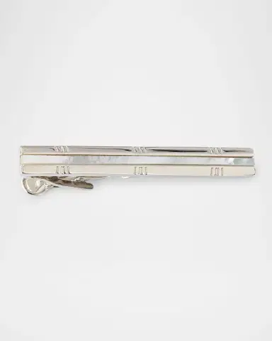 Link Up Men's Mother Of Pearl Inlay Tie Bar | Thumbnail 3