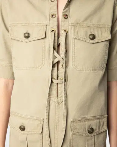 Zadig & Voltaire Record Lace-Up Mini Dress | Thumbnail 4