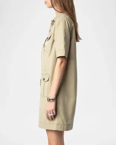 Zadig & Voltaire Record Lace-Up Mini Dress | Thumbnail 5