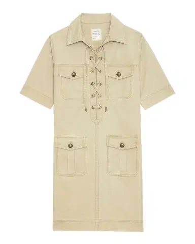 Zadig & Voltaire Record Lace-Up Mini Dress | Thumbnail 1