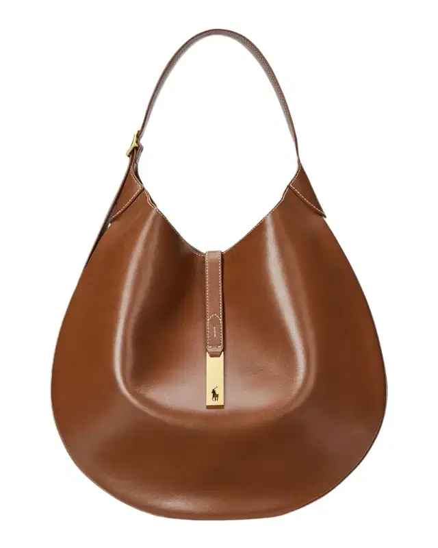 Polo Ralph Lauren Polo ID Medium Leather Shoulder Bag