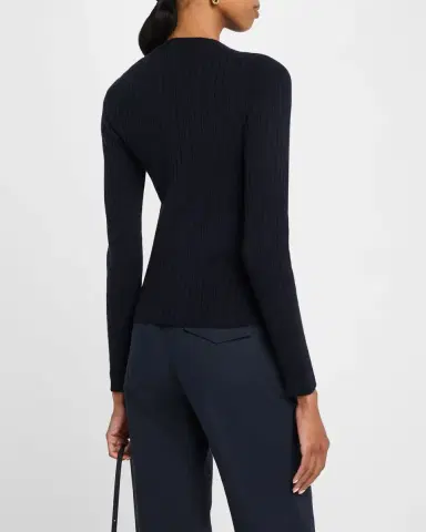 Loro Piana Coste Baby Cashmere GG 12 Bomber Sweater | Thumbnail 3 Loro Piana Coste Baby Cashmere GG 12 Bomber Sweater | Thumbnail 3