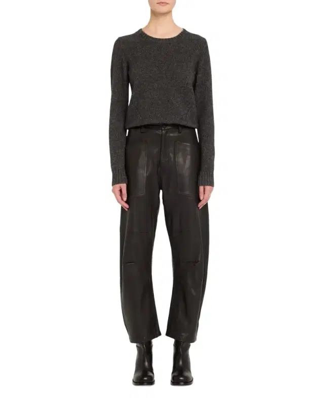 Shon Barrel Leather Pants
