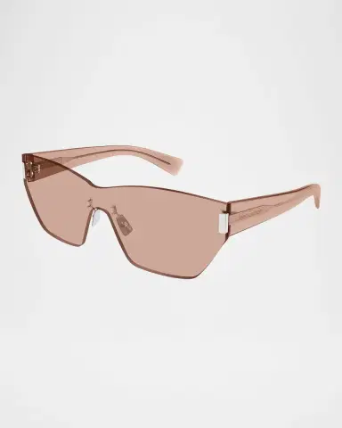 Saint Laurent Shield Nylon Sunglasses | Thumbnail 3