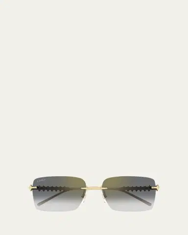 Cartier Rimless Metal Rectangle Sunglasses | Thumbnail 4 Cartier Rimless Metal Rectangle Sunglasses | Thumbnail 4