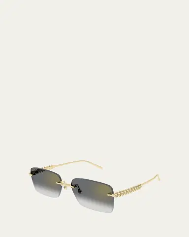 Cartier Rimless Metal Rectangle Sunglasses | Thumbnail 5 Cartier Rimless Metal Rectangle Sunglasses | Thumbnail 5