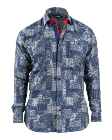 Maceoo Men's Einstein Jacquard Mosaic Sport Shirt | Thumbnail 1