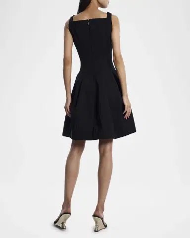 BCBGMAXAZRIA Tulip Pleated Fit-&-Flare Dress | Thumbnail 2