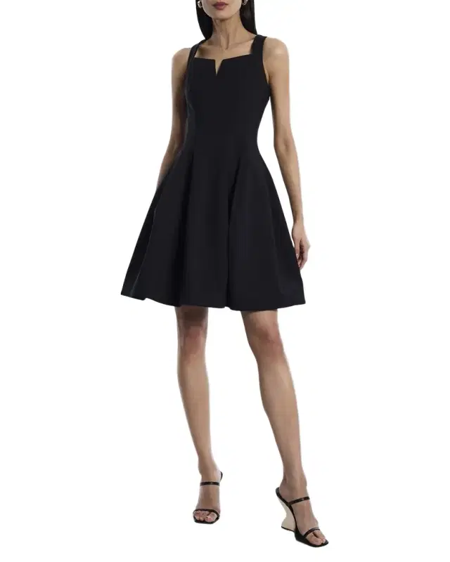 Tulip Pleated Fit-&-Flare Dress
