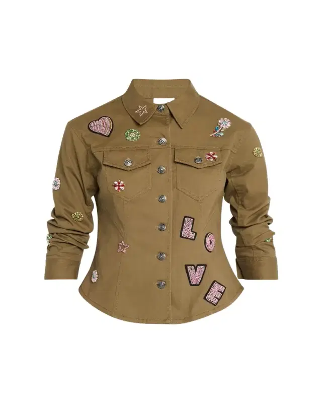 Cinq a Sept Canyon Ditsy Love Scrunched Jacket