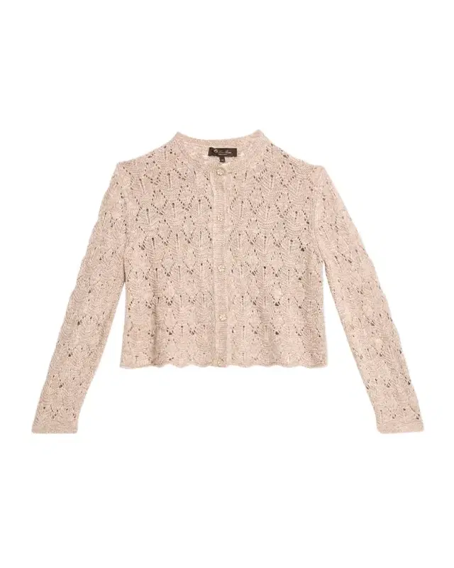 Verbania Linen, Silk, and Cashmere Cardigan Sweater