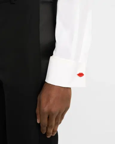 Link Up Men 's Red Lips Cufflinks | Thumbnail 2