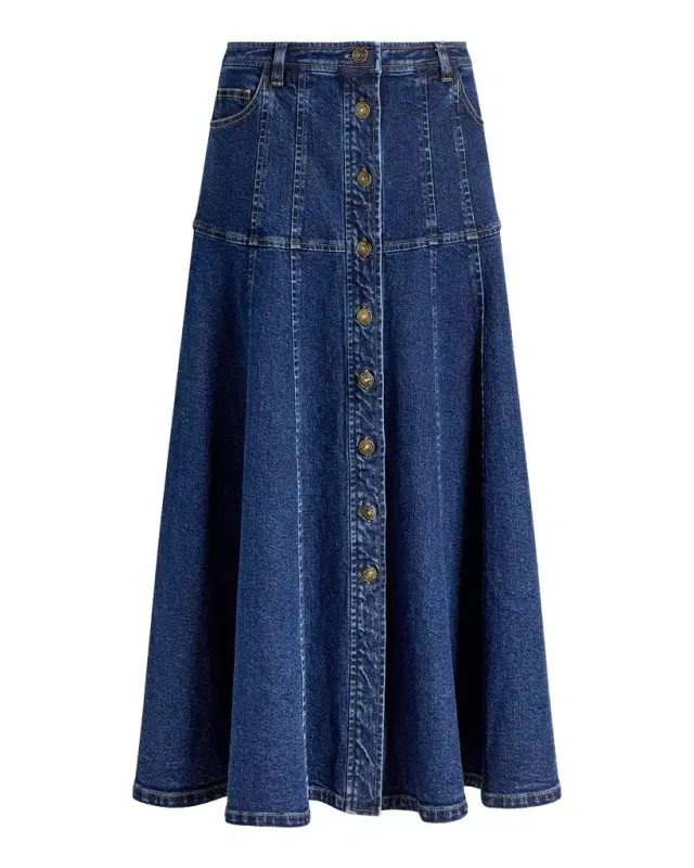 Cinq a Sept Veena Denim Midi Skirt